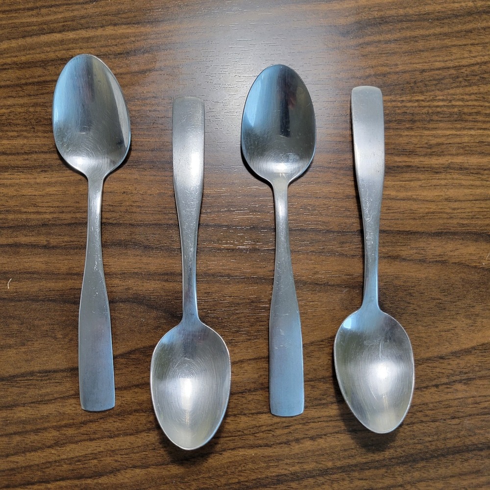 Set of 4 Cambridge Madison Stainless Steel Teaspoons 6"